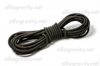 Моток чёрной альпинистской 10 мм верёвки для занятий на гравитационной дыбе
